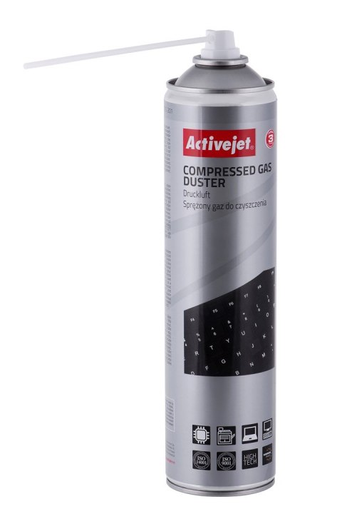 Activejet AOC-201 Sprężone powietrze (600 ml) Powietrze w sprayu do czyszczenia, łatwo czyści trudno dostępne miejsca. Activejet AOC-201 Sprężone powietrze (600 ml) Powietrze w sprayu do czyszczenia, łatwo czyści trudno dostępne miejsca.