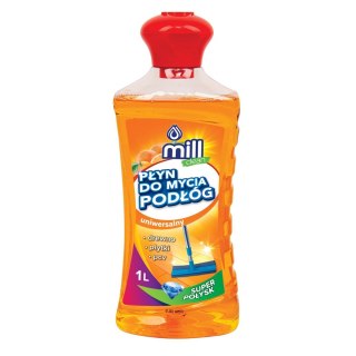 MILL CLEAN Płyn do mycia podłóg o zapachu Pomarańczy 1l (opak.zb 9 szt.)