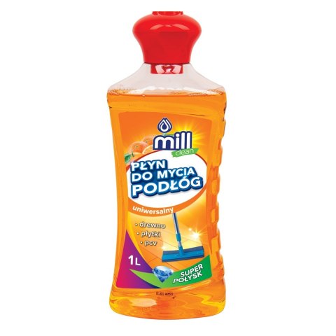 MILL CLEAN Płyn do mycia podłóg o zapachu Pomarańczy 1l (opak.zb 9 szt.) MILL CLEAN Płyn do mycia podłóg o zapachu Pomarańczy 1l (opak.zb 9 szt.)