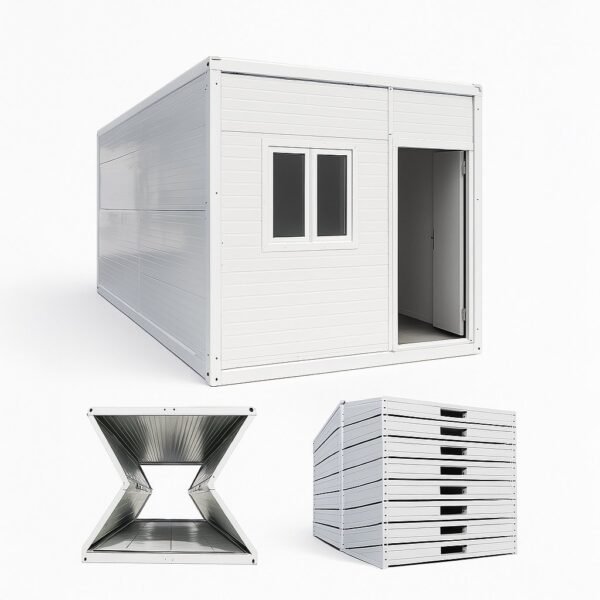 Kontener Składany - Socjalny, biurowy 14 m² - Biały